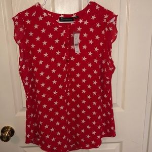 Res sheer tunic with white stars